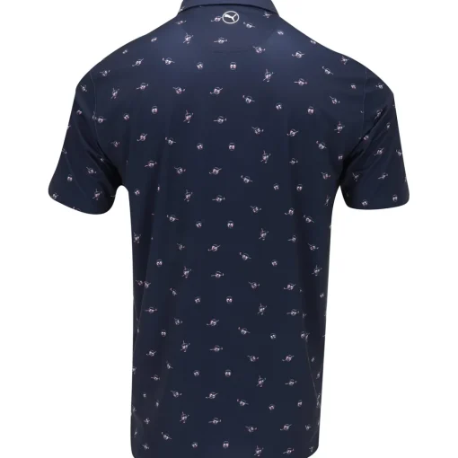 Puma MATTR Skulls Shirt Polo Short Sleeve Golf Apparel