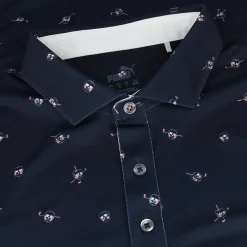 Puma MATTR Skulls Shirt Polo Short Sleeve Golf Apparel