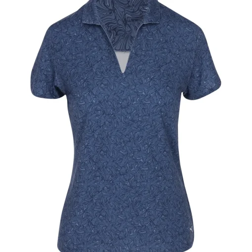 Puma Mattr Tidal Wave Shirt Polo Short Sleeve Golf Apparel