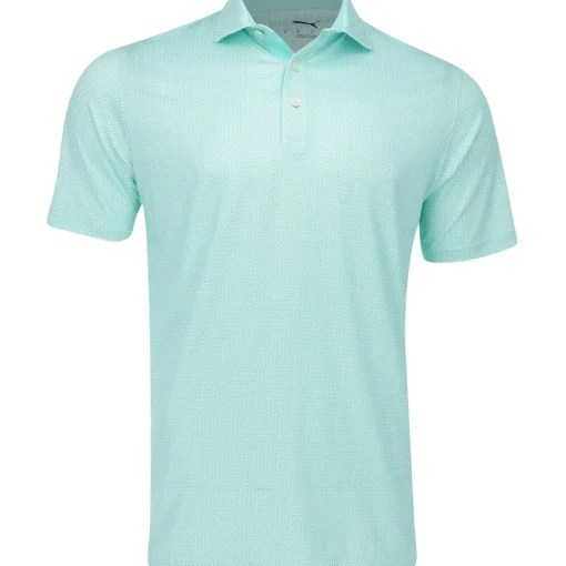 Puma MATTR Tile Shirt Polo Short Sleeve Golf Apparel
