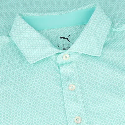Puma MATTR Tile Shirt Polo Short Sleeve Golf Apparel