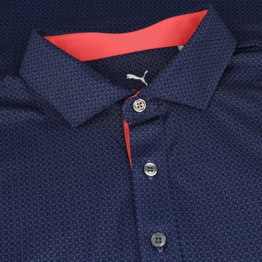 Puma MATTR Tile Shirt Polo Short Sleeve Golf Apparel