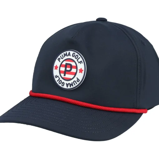 Puma Pars Stripes Rope Tech Headwear Cap Golf Apparel
