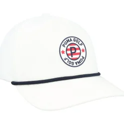 Puma Pars Stripes Rope Tech Headwear Cap Golf Apparel