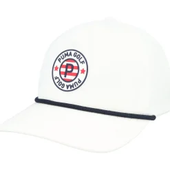 Puma Pars Stripes Rope Tech Headwear Cap Golf Apparel