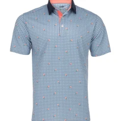 Puma Pique Gingham Shirt Polo Short Sleeve Golf Apparel