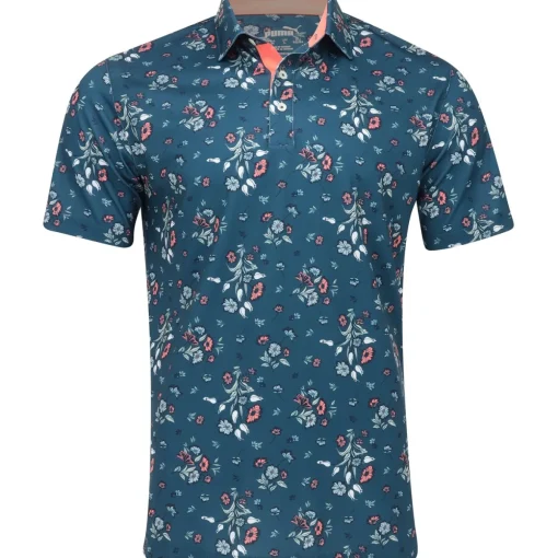 Puma Pique Heirloom Shirt Polo Short Sleeve Golf Apparel
