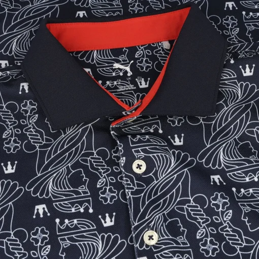 Puma PIQUE Royal Shirt Polo Short Sleeve Golf Apparel