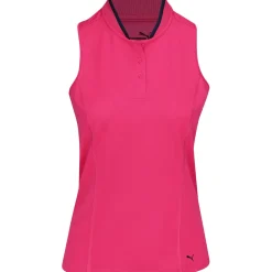 Puma Range Sleeveless Pique Shirt Polo Short Sleeve Golf Apparel