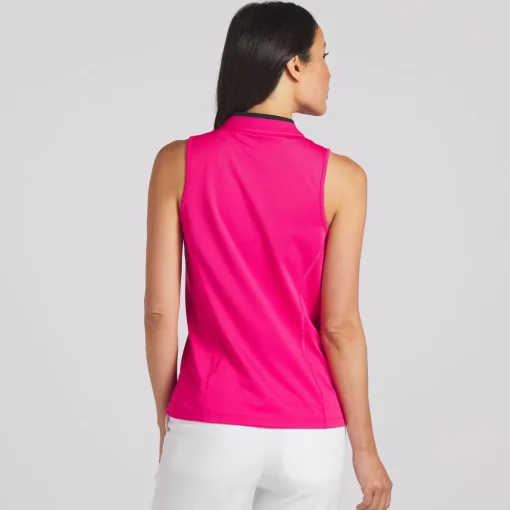 Puma Range Sleeveless Pique Shirt Polo Short Sleeve Golf Apparel