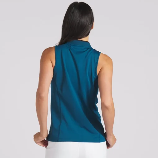Puma Range Sleeveless Pique Shirt Polo Short Sleeve Golf Apparel
