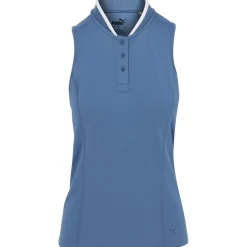Puma Range Sleeveless Pique Shirt Polo Short Sleeve Golf Apparel