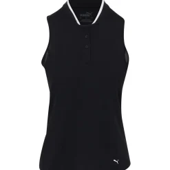 Puma Range Sleeveless Pique Shirt Polo Short Sleeve Golf Apparel