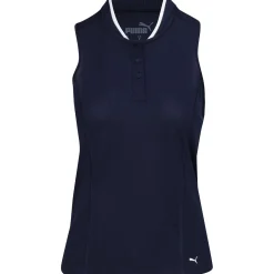 Puma Range Sleeveless Pique Shirt Polo Short Sleeve Golf Apparel