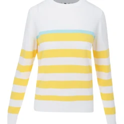 Puma Resort Stripe Sweater Crew Golf Apparel