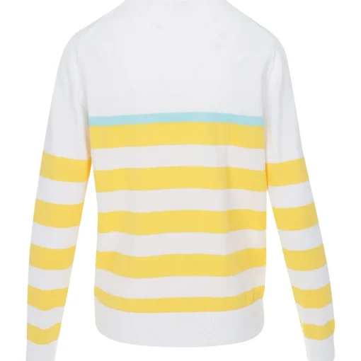 Puma Resort Stripe Sweater Crew Golf Apparel