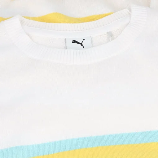 Puma Resort Stripe Sweater Crew Golf Apparel