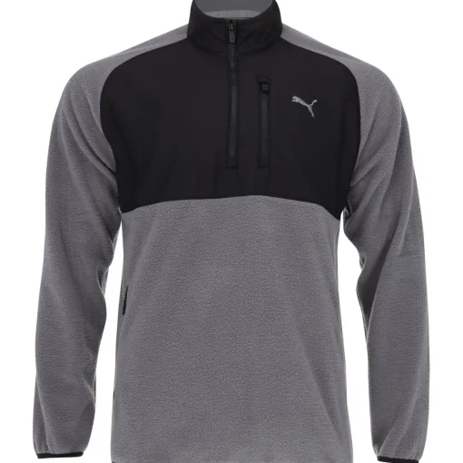 Puma Sherpa 1/4 Zip Outerwear Pullover Golf Apparel