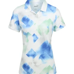 Puma Soft Geo Shirt Polo Short Sleeve Golf Apparel