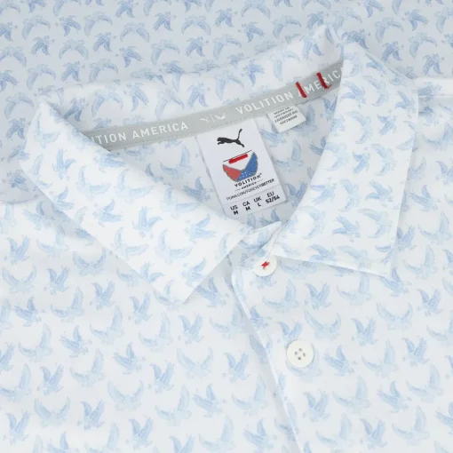 Puma Volition Bald Eagle Shirt Polo Short Sleeve Golf Apparel