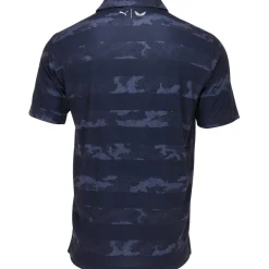 Puma Volition Bandana Stripe Shirt Polo Short Sleeve Golf Apparel