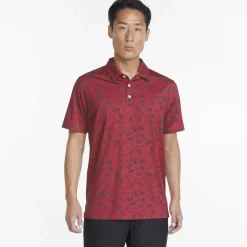 Puma Volition Block Party Shirt Polo Short Sleeve Golf Apparel