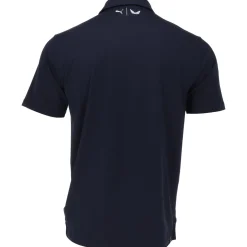 Puma Volition Flag Stripe Shirt Polo Short Sleeve Golf Apparel