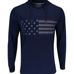 Puma Volition Stars And Bars Hoodie Outerwear Pullover Golf Apparel