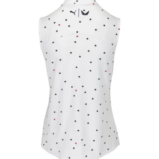 Puma Volition Stars Sleeveless Shirt Polo Short Sleeve Golf Apparel
