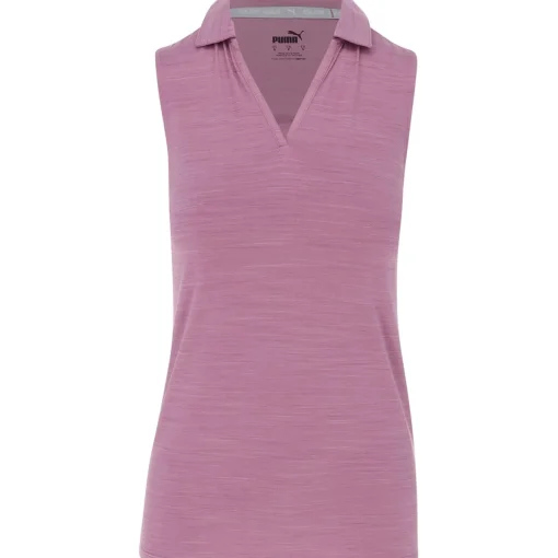 Puma W Cloudspun Coast SL Shirt Polo Short Sleeve Golf Apparel