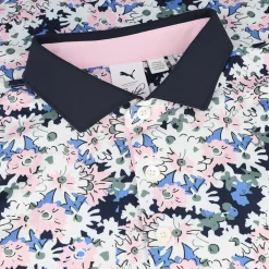 Puma X AP Floral Shirt Polo Short Sleeve Golf Apparel