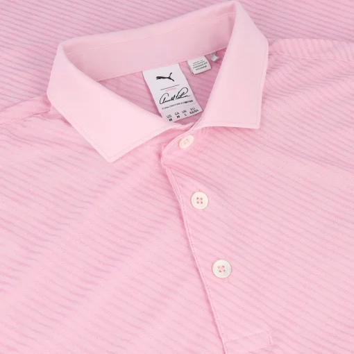 Puma X AP Jacquard Stripe Shirt Polo Short Sleeve Golf Apparel