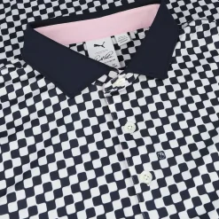 Puma X AP Mattr Checkered Shirt Polo Short Sleeve Golf Apparel
