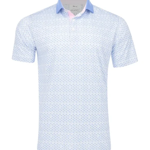 Puma X AP Mattr Iced Tea Shirt Polo Short Sleeve Golf Apparel