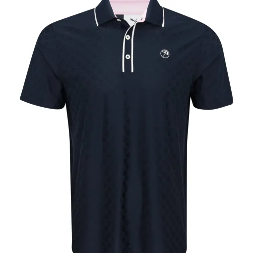 Puma X AP Tipped Jacquard Shirt Polo Short Sleeve Golf Apparel