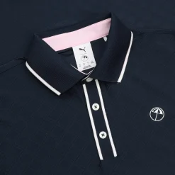 Puma X AP Tipped Jacquard Shirt Polo Short Sleeve Golf Apparel