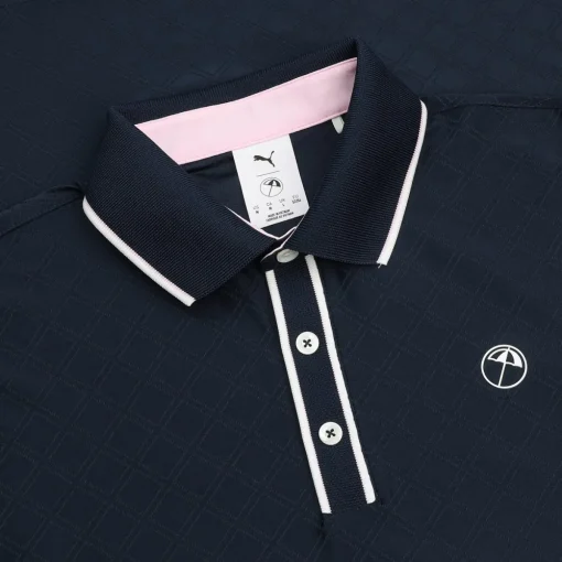 Puma X AP Tipped Jacquard Shirt Polo Short Sleeve Golf Apparel