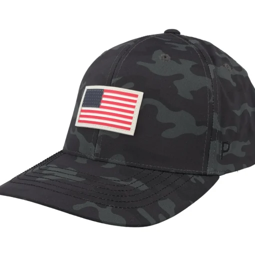 Puma X Volition Camo 6 Panel Headwear Cap Golf Apparel