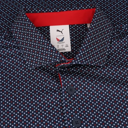 Puma X Volition Micro Star Shirt Polo Short Sleeve Golf Apparel