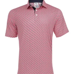 Puma X Volition Multi Flag Shirt Polo Short Sleeve Golf Apparel