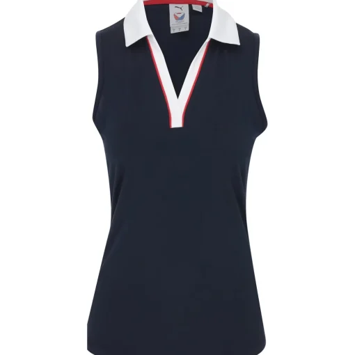 Puma X Volition Piped Sleeveless Shirt Polo Short Sleeve Golf Apparel