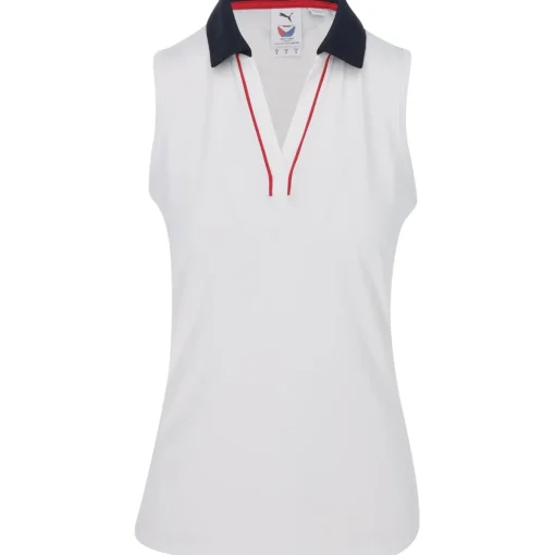 Puma X Volition Piped Sleeveless Shirt Polo Short Sleeve Golf Apparel