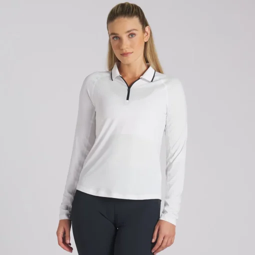 Puma You V Shirt Polo Long Sleeve Golf Apparel