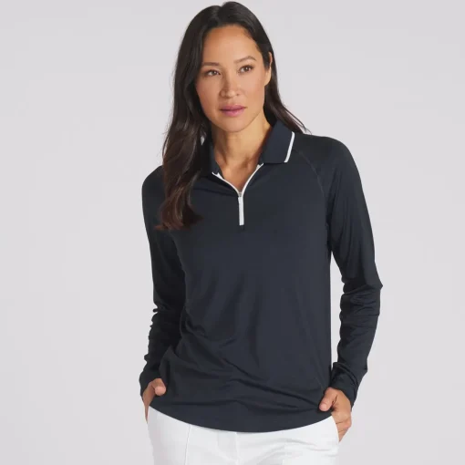 Puma You V Shirt Polo Long Sleeve Golf Apparel