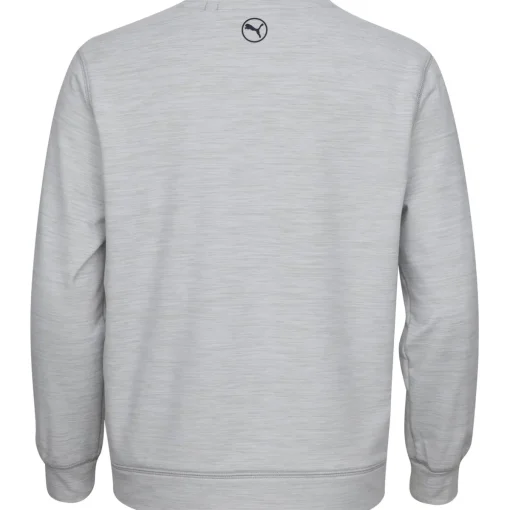 Puma Youth CLOUDSPUN Patch Crewneck Outerwear Pullover Golf Apparel