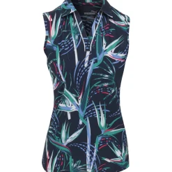 Puma Youth Girls Paradise Sleeveless Shirt Polo Short Sleeve Golf Apparel