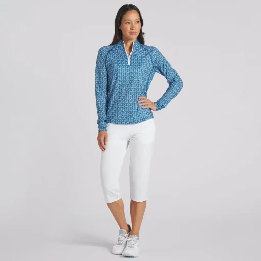 Puma YOU-V Essex 1/4 Zip Outerwear Pullover Golf Apparel