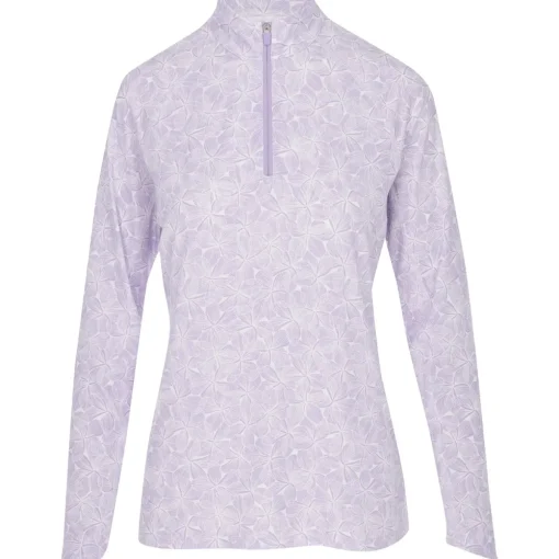 Puma YouV Plumeria 1/4 Zip Outerwear Pullover Golf Apparel