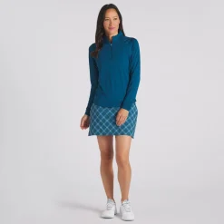 Puma YOU-V Solid 1/4 Zip Outerwear Pullover Golf Apparel