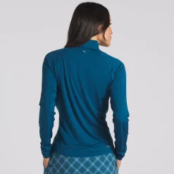 Puma YOU-V Solid 1/4 Zip Outerwear Pullover Golf Apparel